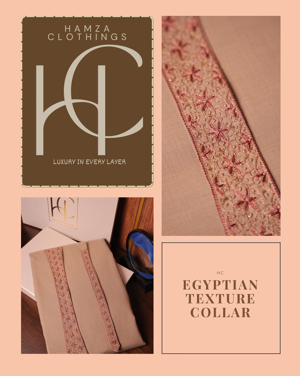 Pashmina Texture Collar Kurta Pajama for Men – Imported Soft Fabric with Pure Hand Resham Work