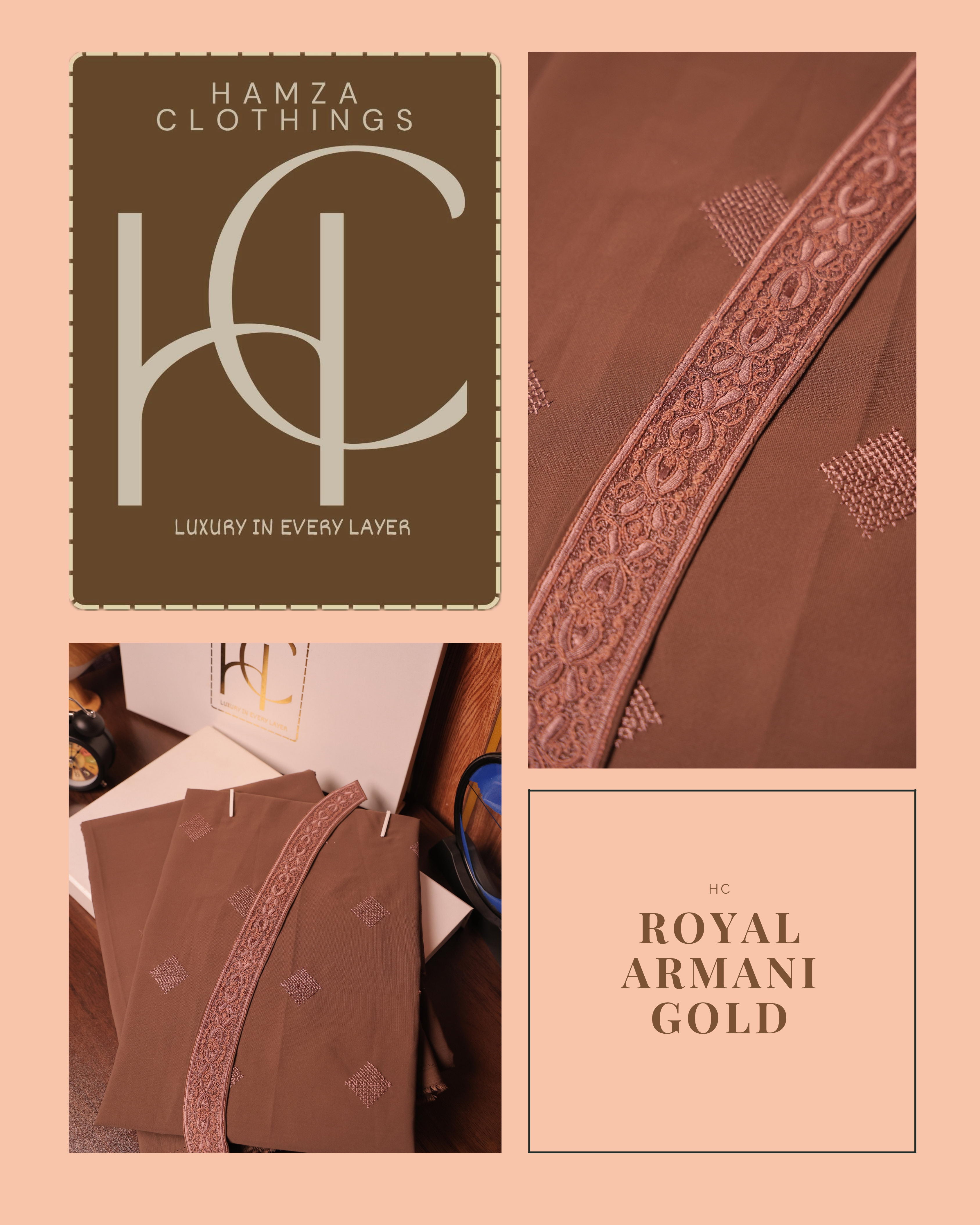 Royal Armani Gold Ethnic Wear for Men – Stylish and Comfortable Fit