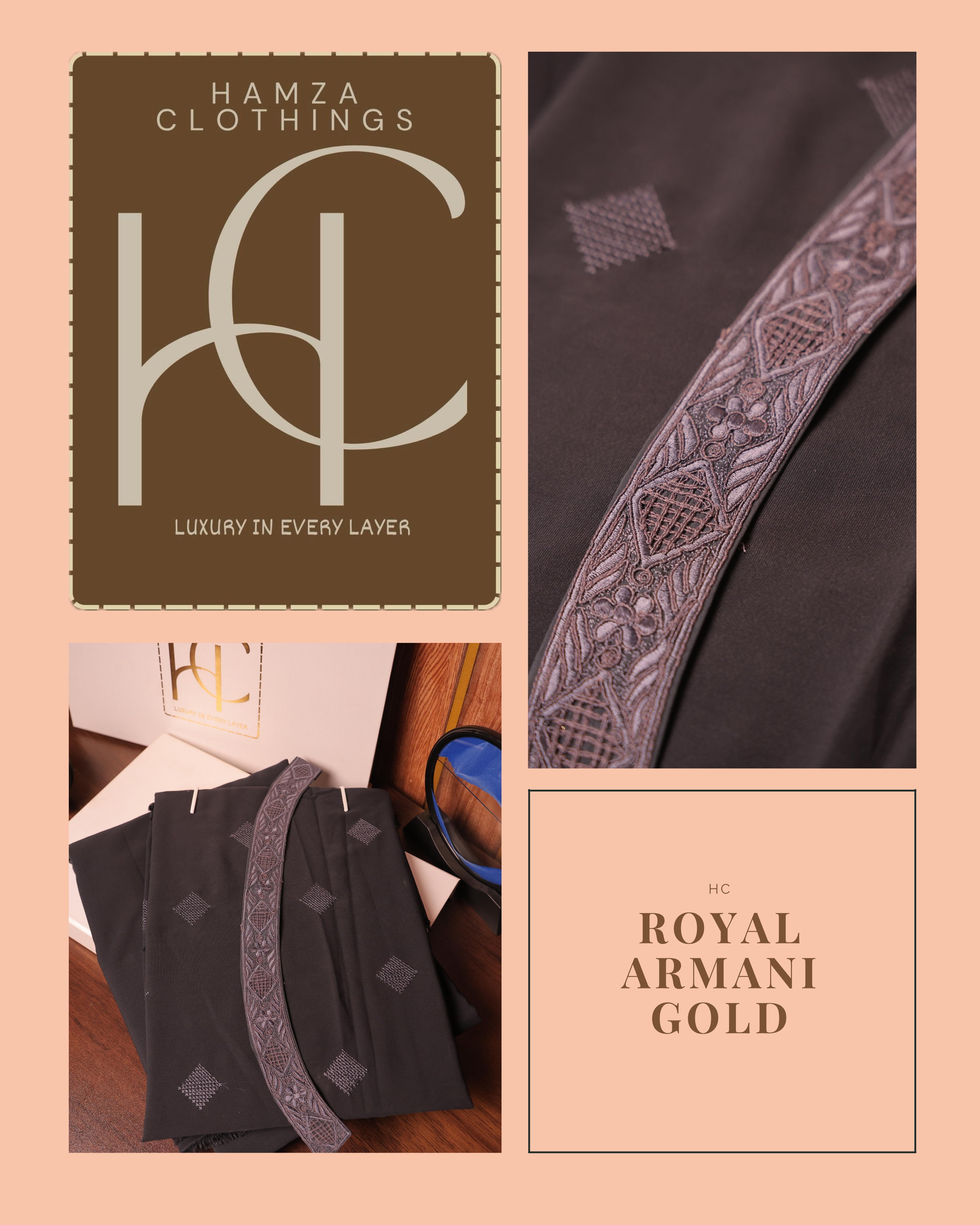 Royal Armani Gold Ethnic Wear for Men – Stylish and Comfortable Fit