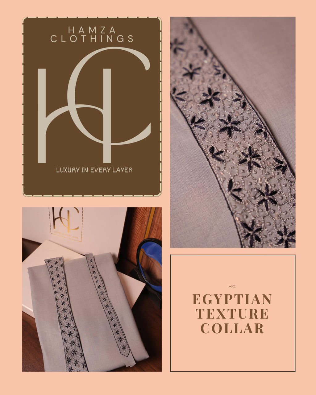 Pashmina Texture Collar Kurta Pajama for Men – Imported Soft Fabric with Pure Hand Resham Work