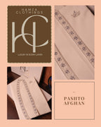 Pashto Afghan Collection Kurta Pajama for Men – Imported Soft Fabric with Hand Resham Work