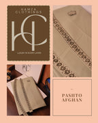 Pashto Afghan Collection Kurta Pajama for Men – Imported Soft Fabric with Hand Resham Work