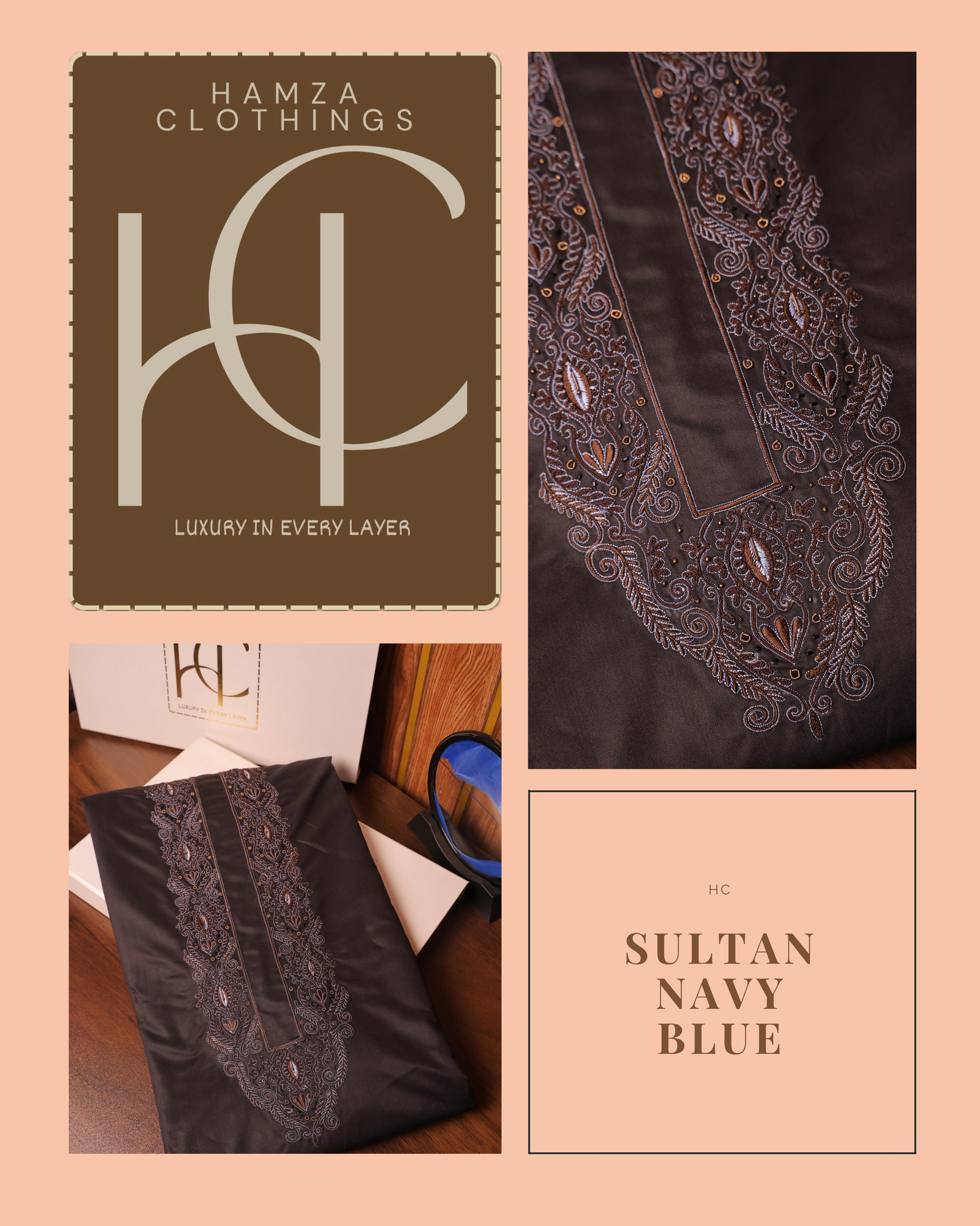 Sultan kurta pajama for men Navy Blue Premium Ethnic Collection