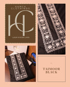 Taimoor kurta pajama for men - Black Resham Embroidery Collection
