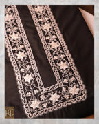 Taimoor kurta pajama for men - Black Resham Embroidery Collection