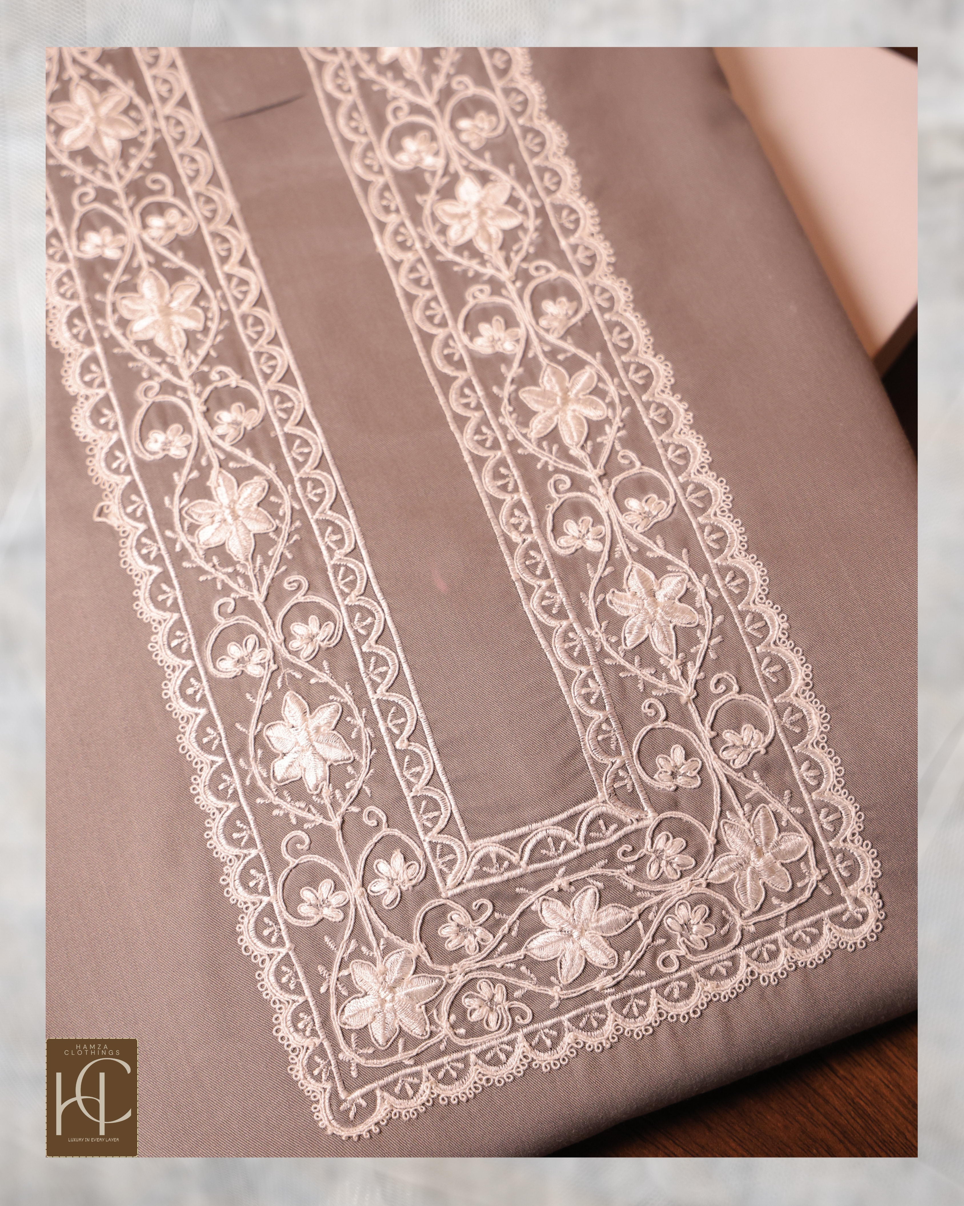 Taimoor kurta pajama for men Grey Resham Embroidery Collection