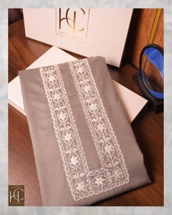Taimoor kurta pajama for men Grey Resham Embroidery Collection