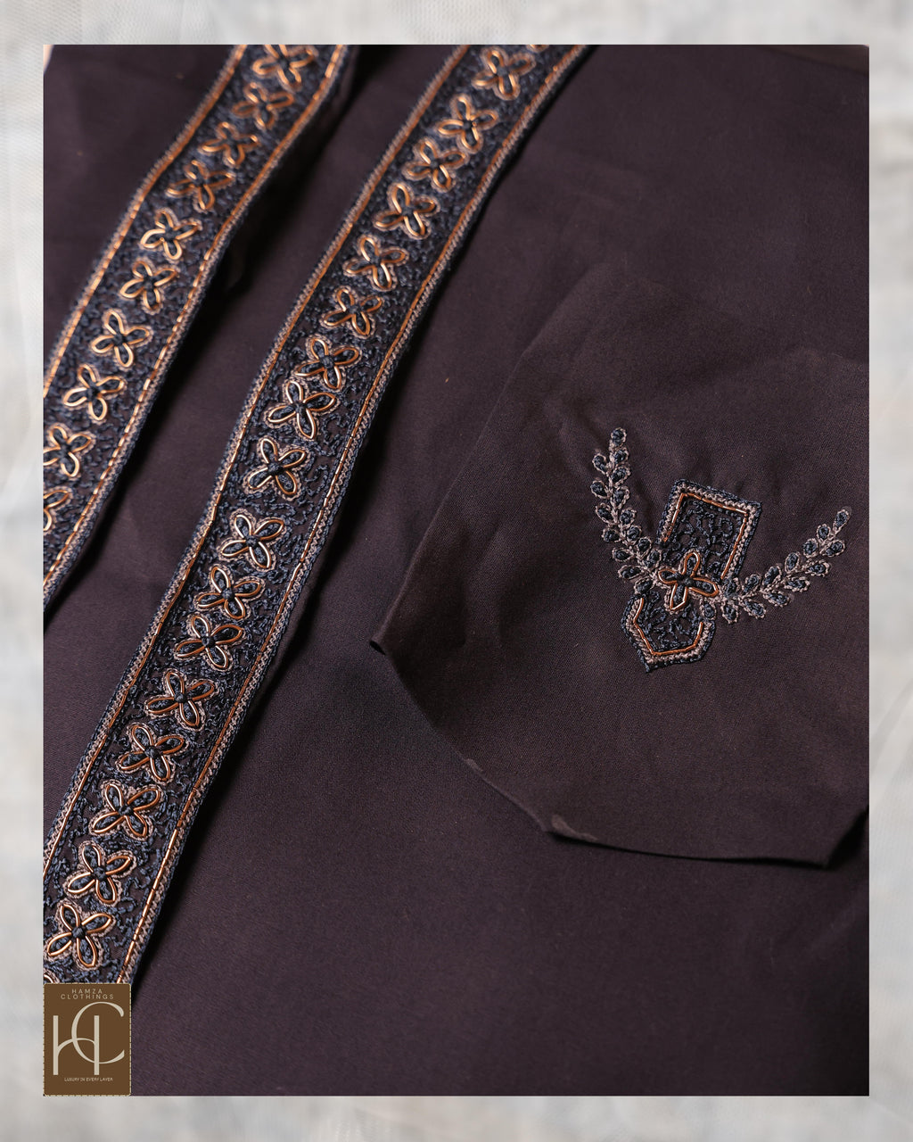 Egyptian Cotton kurta pajama for men- Navy Blue