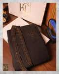 Egyptian Cotton kurta pajama for men Black