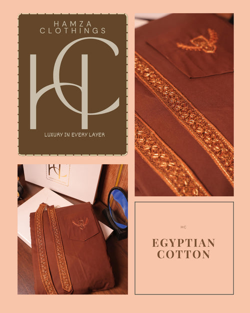 Egyptian Cotton Mustard Brown