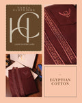 Egyptian Cotton kurta pajama for men - Majanta Wine