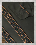 Pashmina Not-Stitch Fabric for Men – Premium Soft Imported Material with Pure Hand Resham Work