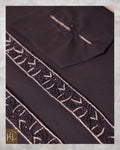 Pashmina Not-Stitch Fabric for Men – Premium Soft Imported Material with Pure Hand Resham Work
