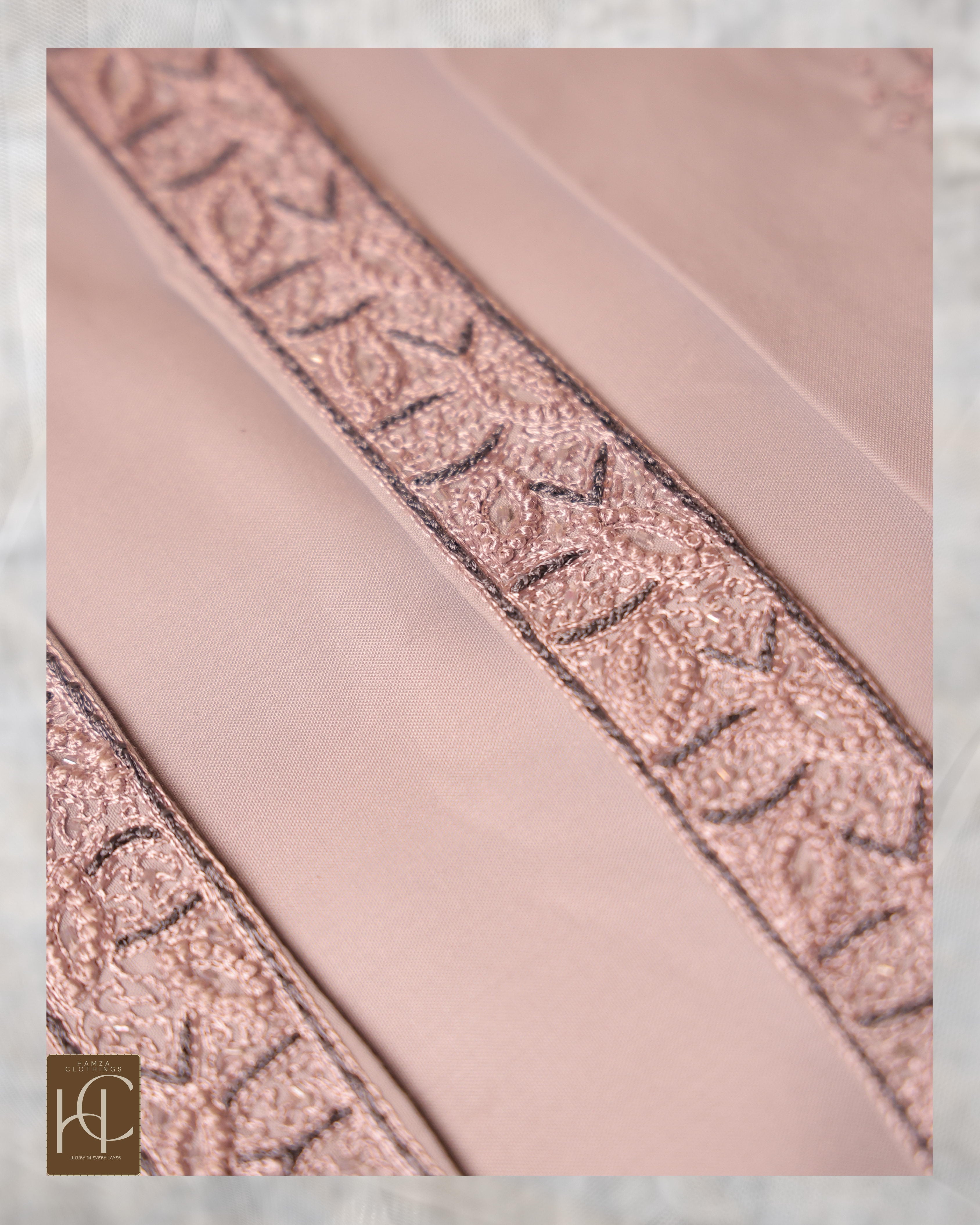 Pashmina Not-Stitch Fabric for Men – Premium Soft Imported Material with Pure Hand Resham Work