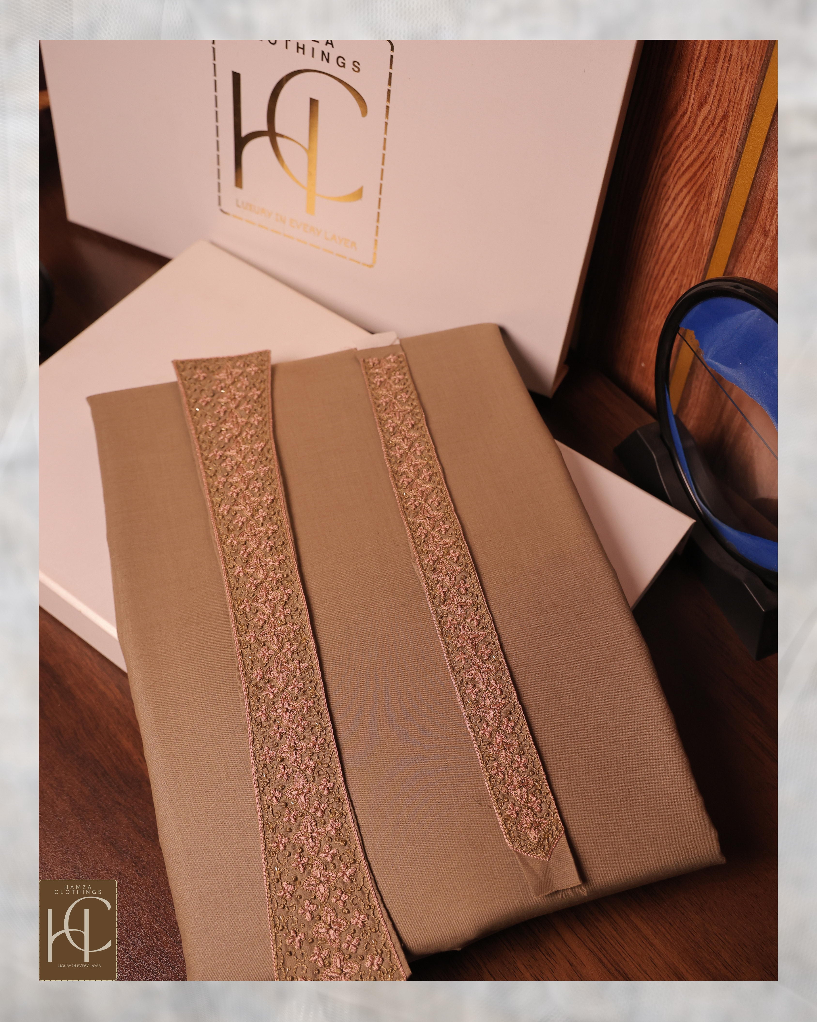 Pashmina Texture Kollar – Golden