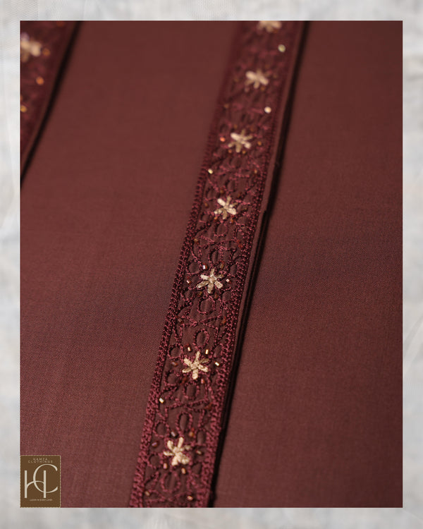 Pashmina Star kurta pajama for men – Wine