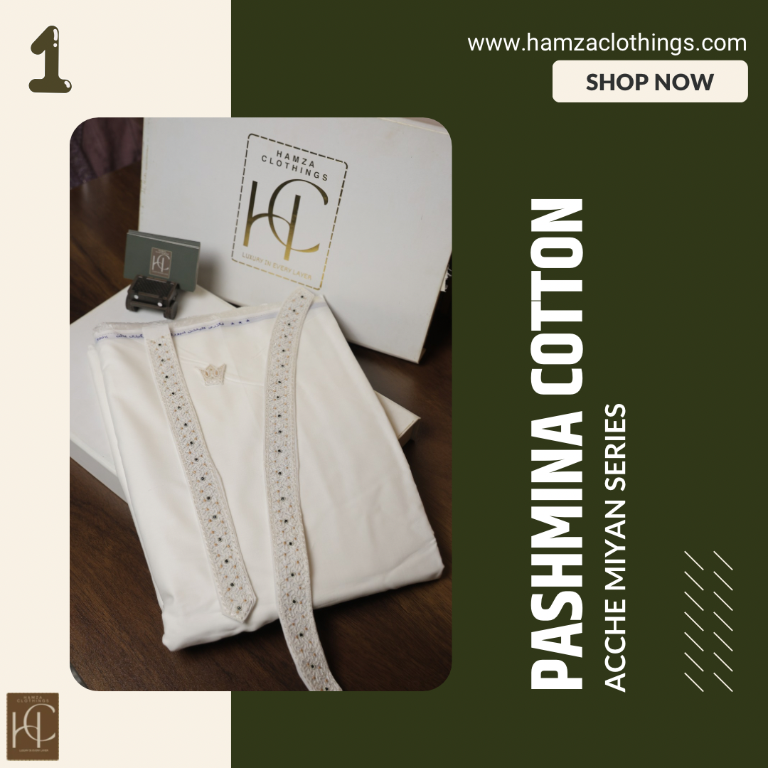 Pashmina Achche Miya Cotton Series – Off White