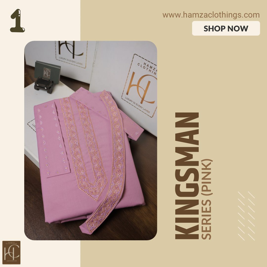 Kingsman Premium Kurta Pajama Collection - Pink