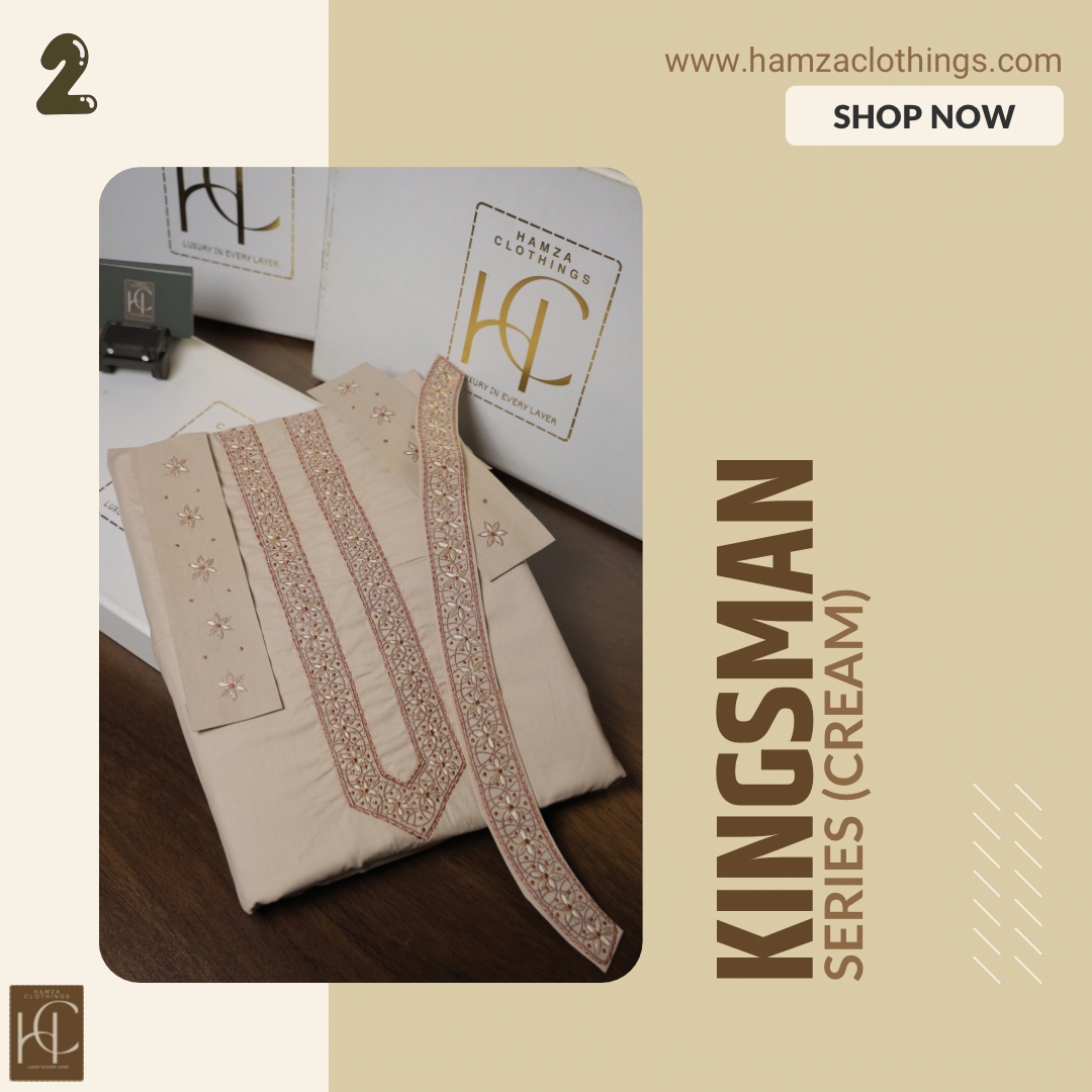 Kingsman Premium Kurta Pajama Collection - Cream