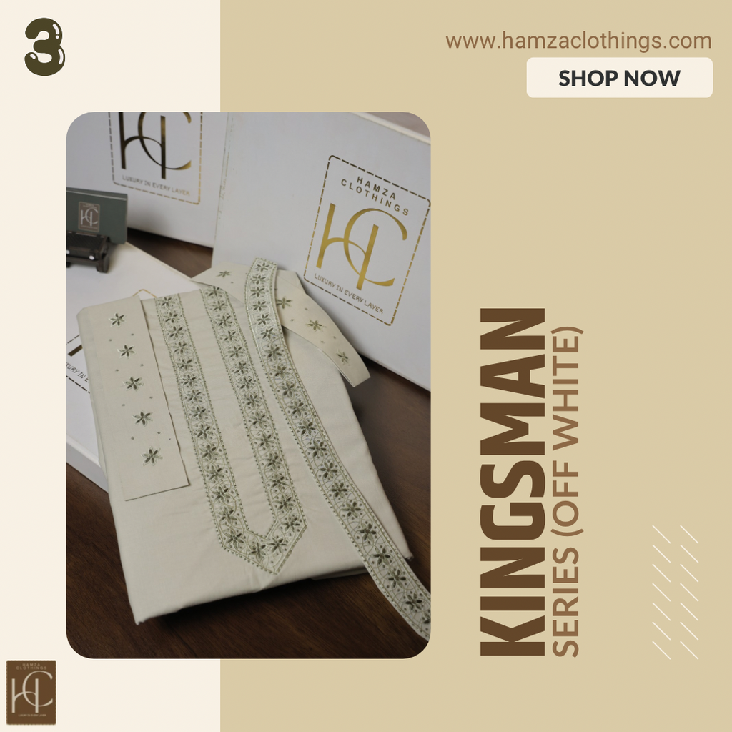 Kingsman Premium Kurta Pajama Collection - Off White