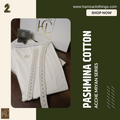 Pashmina Achche Miya Cotton Series – Soft White
