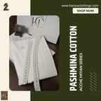 Pashmina Achche Miya Cotton Series – Soft White