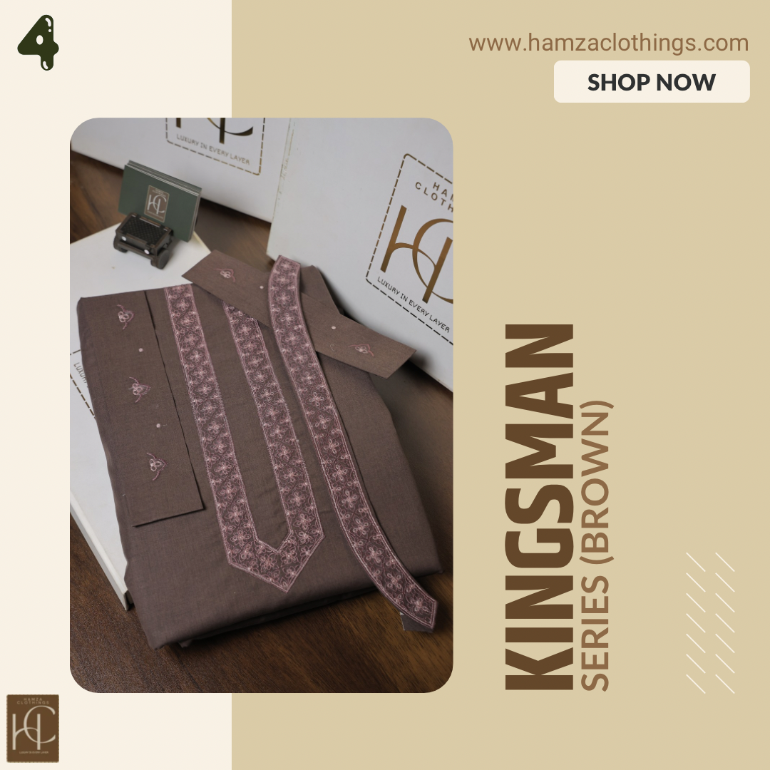 Kingsman Premium Kurta Pajama Collection -  Brown