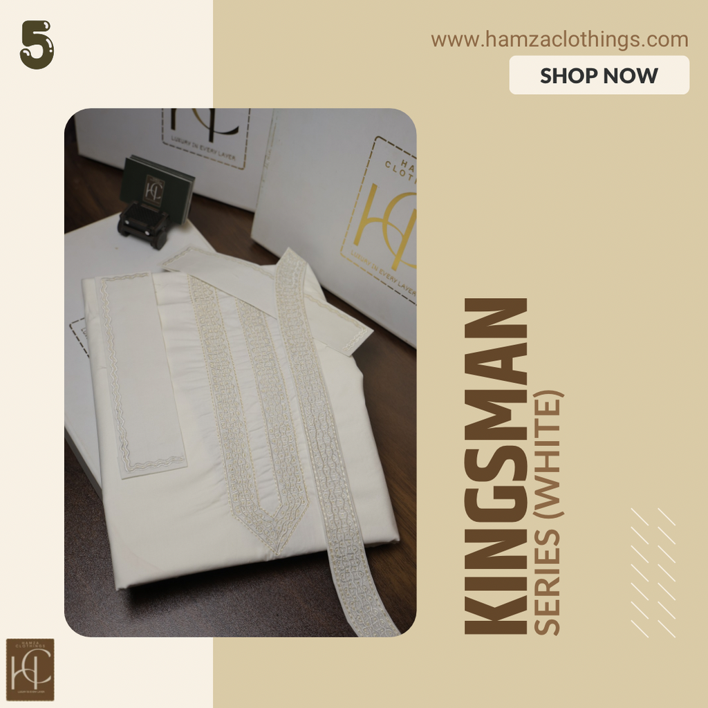Kingsman Premium Kurta Pajama Collection -  White