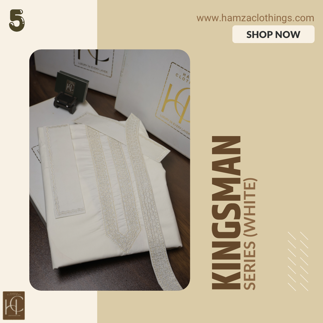 Kingsman Premium Kurta Pajama Collection -  White