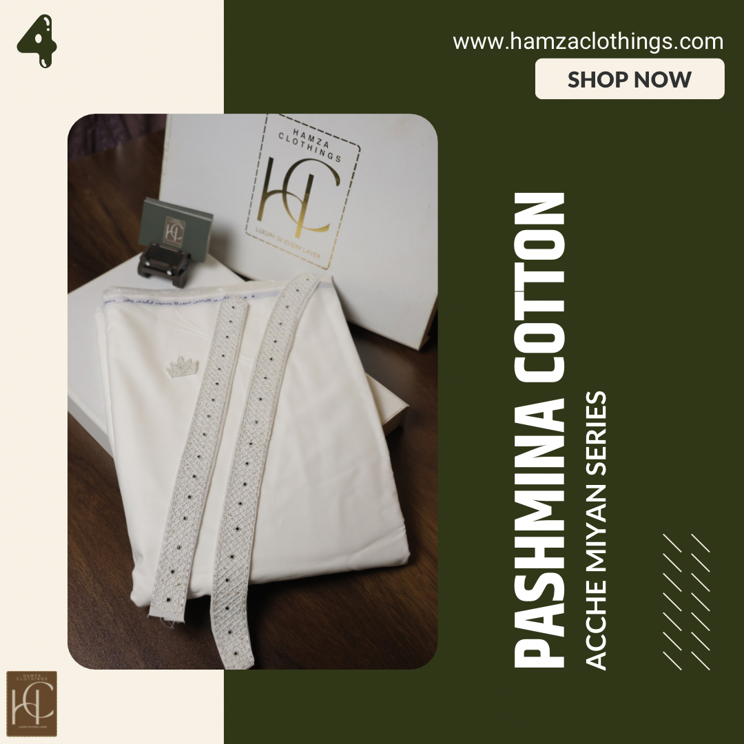 Pashmina Achche Miya Cotton Series – Silver White
