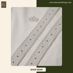 Pashmina Achche Miya Cotton Series – Silver White