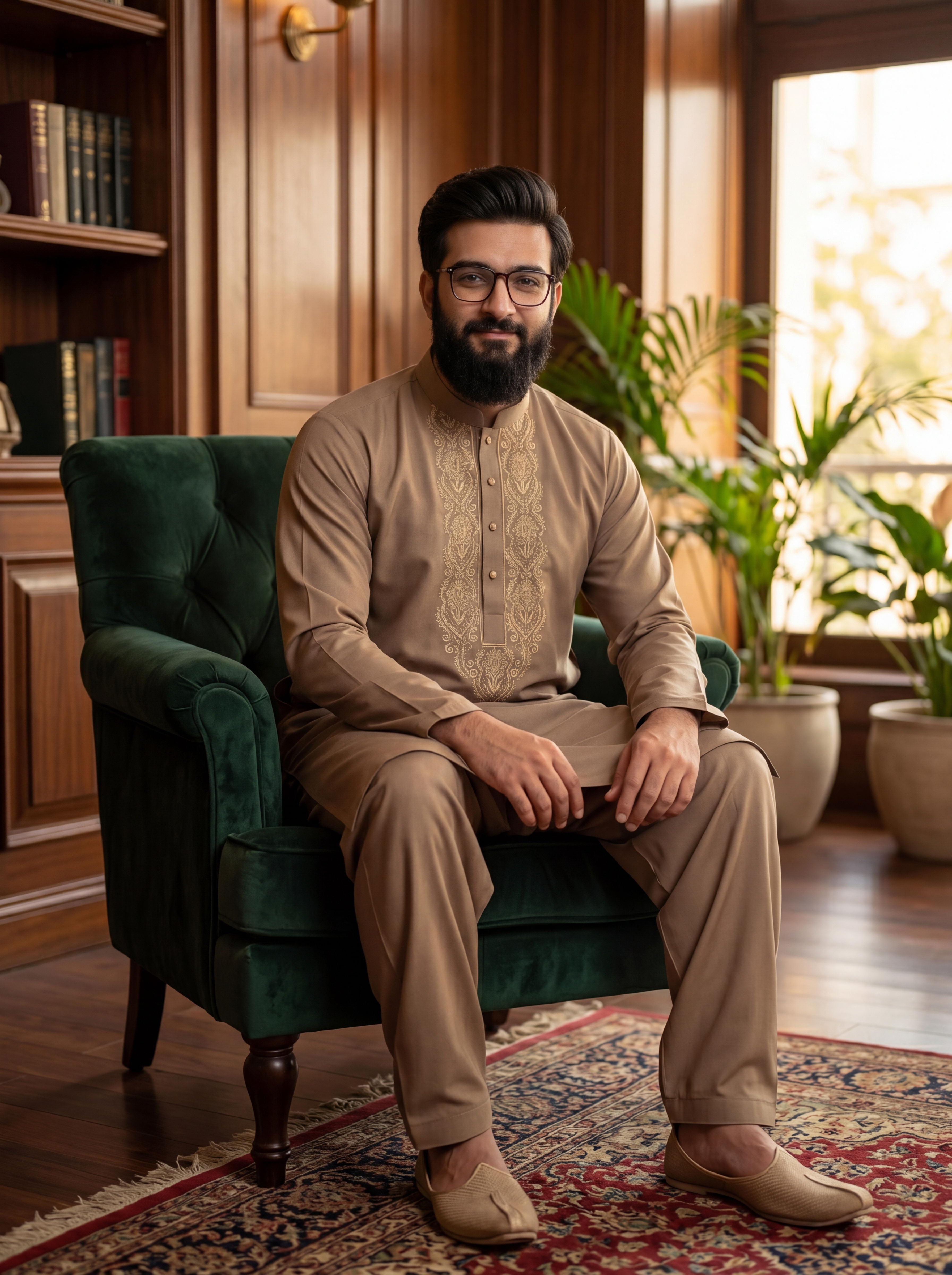 Sultan kurta pajama for men Pista Green Premium Ethnic Collection