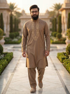Sultan kurta pajama for men Pista Green Premium Ethnic Collection