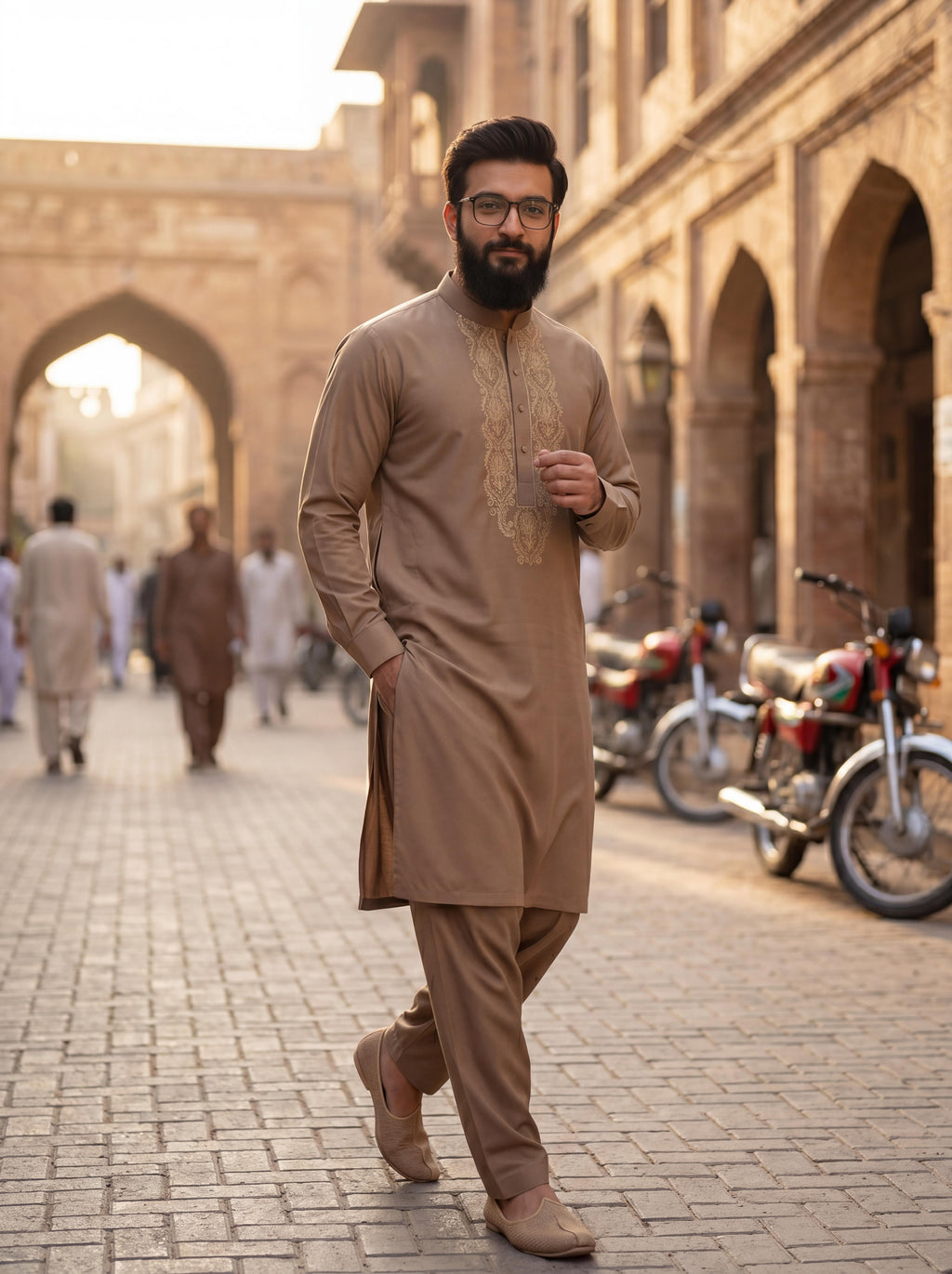 Sultan kurta pajama for men Pista Green Premium Ethnic Collection