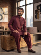 Men's Royal Armani Classic Kurta Pajama with Timeless Elegant Design