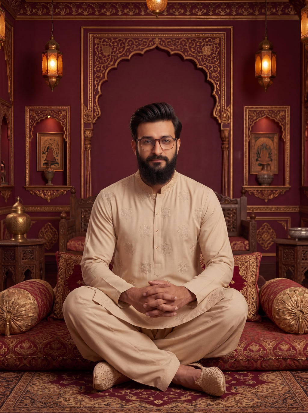 Royal Armani Style Kurta Pajama for Men – Premium Ethnic Wear with Elegant Design and Comfortable Fit