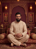 Royal Armani Style Kurta Pajama for Men – Premium Ethnic Wear with Elegant Design and Comfortable Fit
