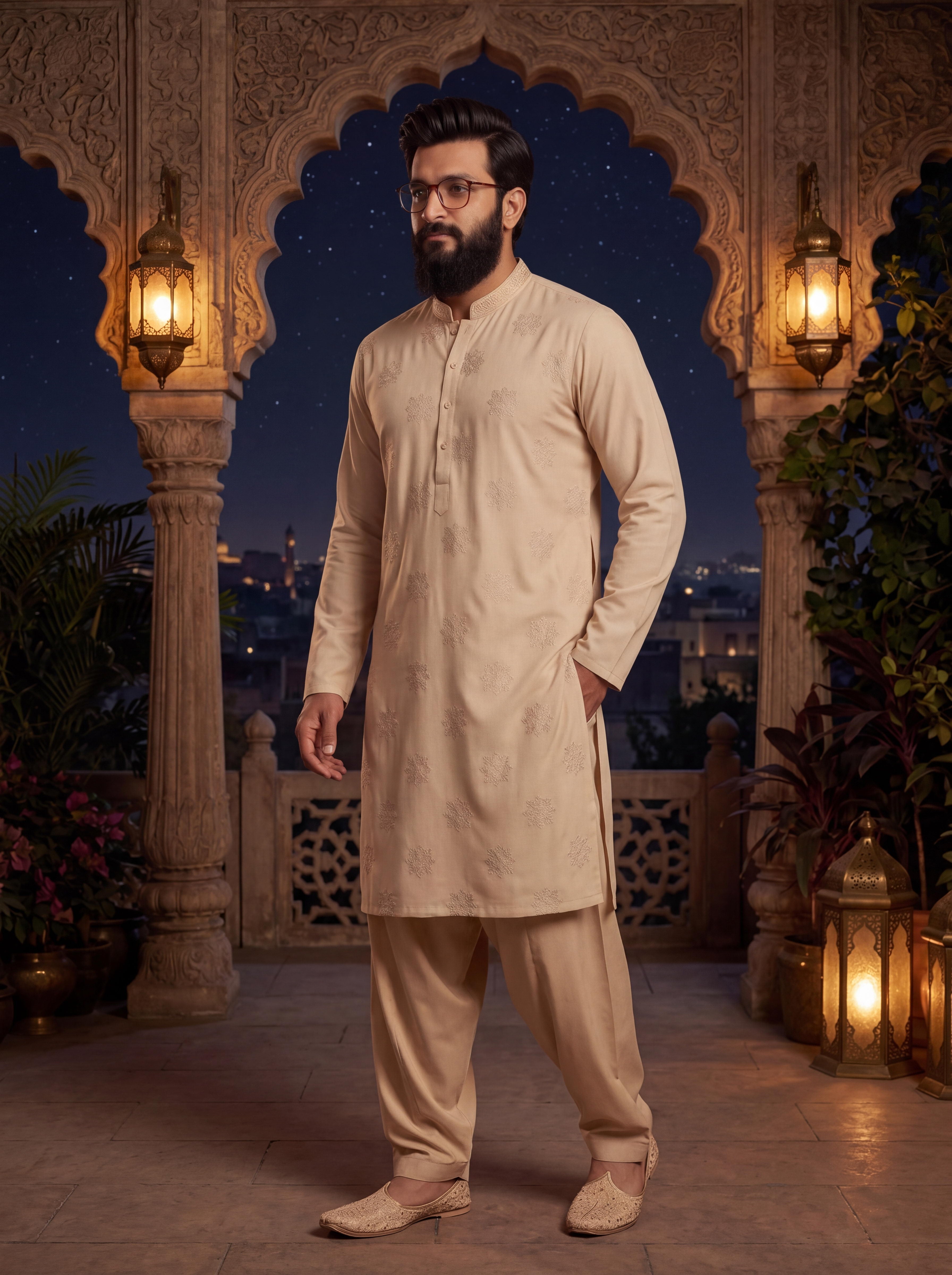 Royal Armani Style Kurta Pajama for Men – Premium Ethnic Wear with Elegant Design and Comfortable Fit
